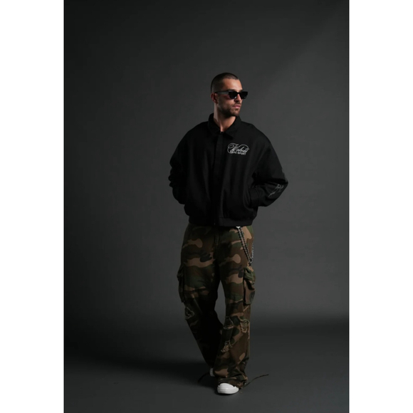 Darc Sport Finite Future Bloodline Moe Embroidered Canvas Full Zip Jacket Medium - Picture 10 of 12